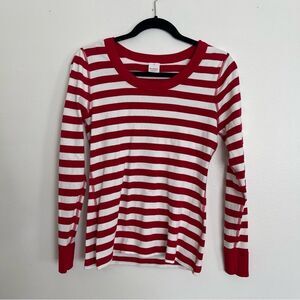 Hanna Andersson Long Sleeve Red Striped Shirt